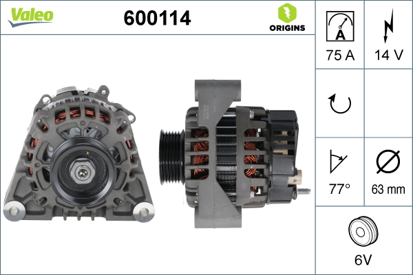 VALEO 600114 VALEO ORIGINS...