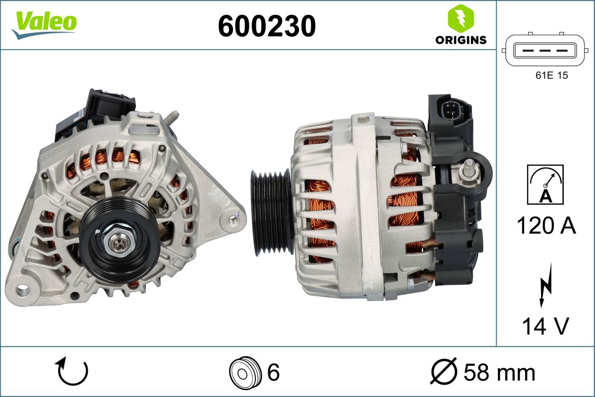 VALEO 600230 Generator