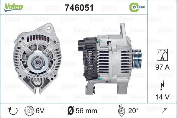 VALEO 746051 Alternatore-Alternatore-Ricambi Euro