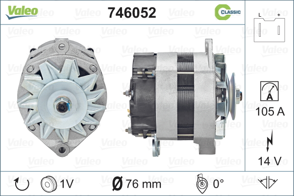 VALEO 746052 Alternatore-Alternatore-Ricambi Euro