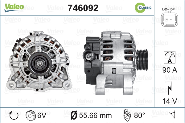 VALEO 746092 Alternatore-Alternatore-Ricambi Euro