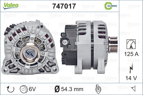 VALEO 747017 Alternatore-Alternatore-Ricambi Euro