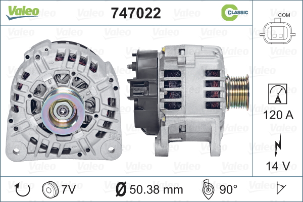 VALEO 747022 Alternatore