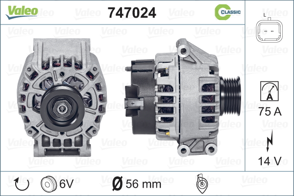 VALEO 747024 Alternatore