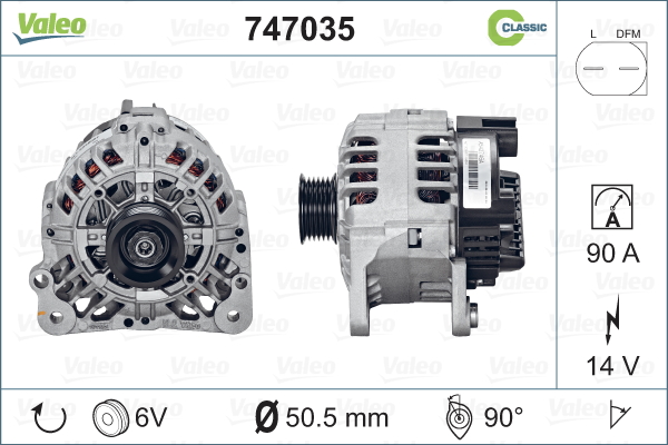 VALEO 747035 Alternatore-Alternatore-Ricambi Euro