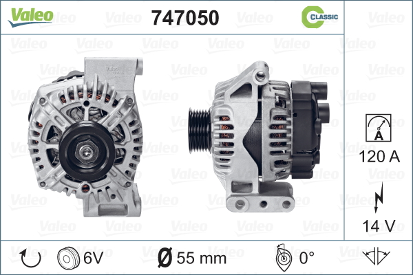 VALEO 747050 Alternatore