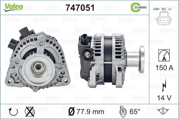 VALEO 747051 Alternatore