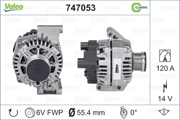 VALEO 747053 Alternatore-Alternatore-Ricambi Euro