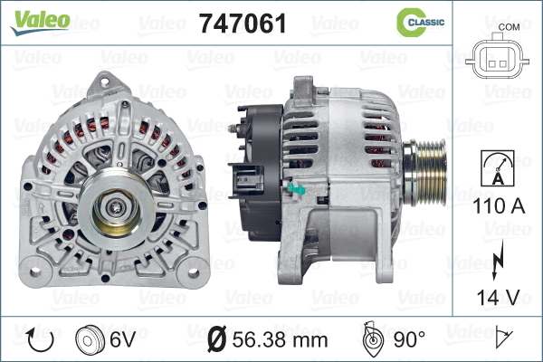 VALEO 747061 Alternatore-Alternatore-Ricambi Euro