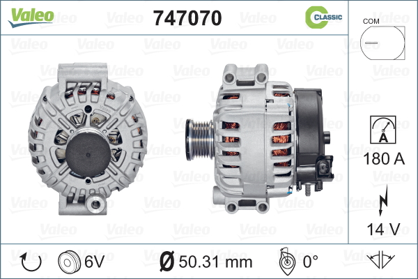 VALEO 747070 Alternatore