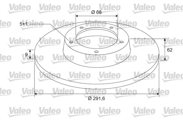 VALEO 297106 Bromsskiva