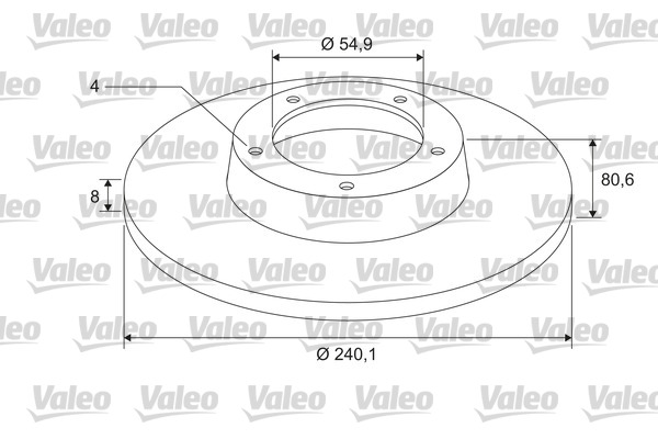 VALEO 675403 COATED Disc frana