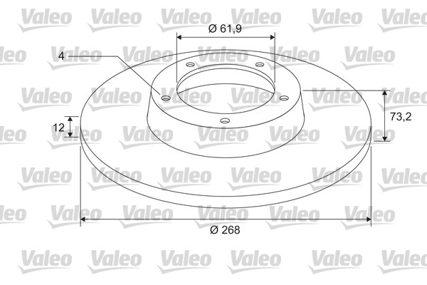 VALEO 675409 COATED Disc frana