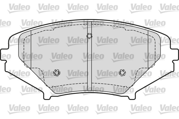 VALEO 601651 Kit pastiglie freno, Freno a disco