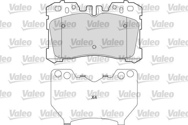 VALEO 601654 Kit pastiglie...