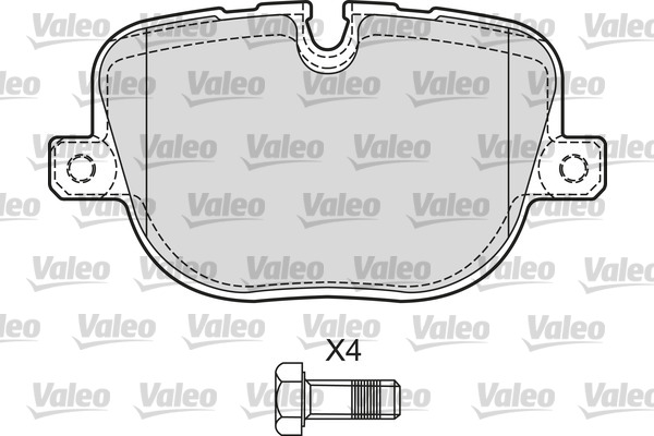 VALEO 601655 Kit pastiglie freno, Freno a disco-Kit pastiglie freno, Freno a disco-Ricambi Euro