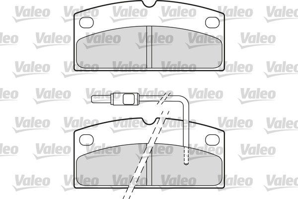 VALEO 601665 Kit pastiglie freno, Freno a disco