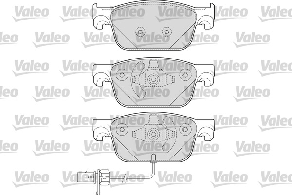 VALEO 601693 Kit pastiglie freno, Freno a disco