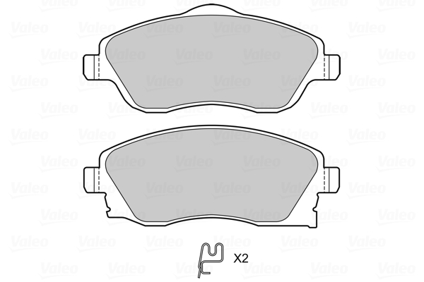 VALEO 601704 Sada brzdových...