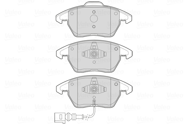 VALEO 601723 Kit pastiglie...