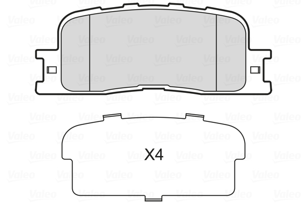 VALEO 601735 Kit pastiglie...