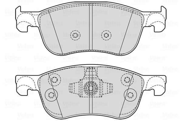 VALEO 601756 Kit pastiglie...