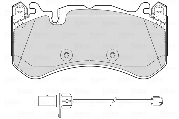 VALEO 601763 Sada brzdových...