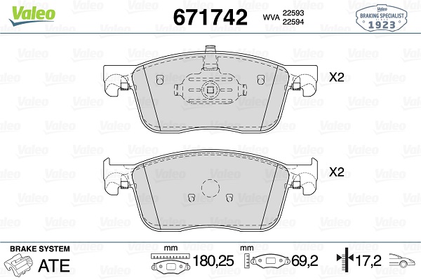 VALEO 671742 Kit de...