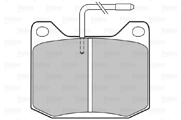 VALEO 598174 Kit pastiglie freno, Freno a disco