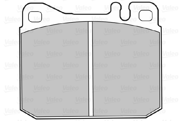 VALEO 598110 Kit pastiglie freno, Freno a disco