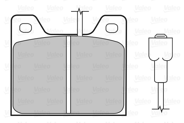 VALEO 598161 Kit pastiglie freno, Freno a disco