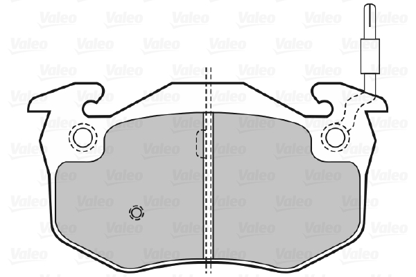 VALEO 598396 Kit pastiglie freno, Freno a disco