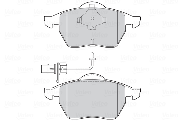 VALEO 301483 Kit pastiglie freno, Freno a disco