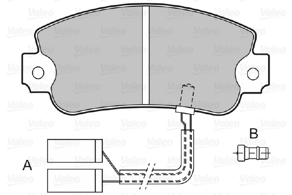 VALEO 598126 Sada brzdových...