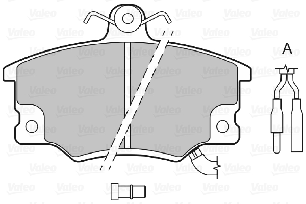 VALEO 598134 Kit pastiglie...