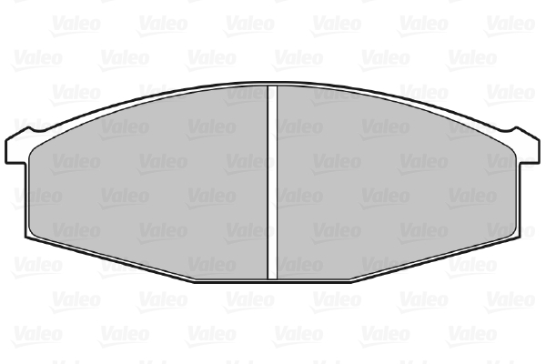 VALEO 598122 Kit pastiglie freno, Freno a disco