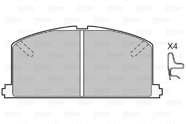 VALEO 598266 Kit pastiglie freno, Freno a disco-Kit pastiglie freno, Freno a disco-Ricambi Euro