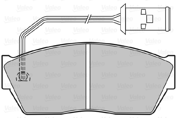 VALEO 598131 Kit pastiglie freno, Freno a disco