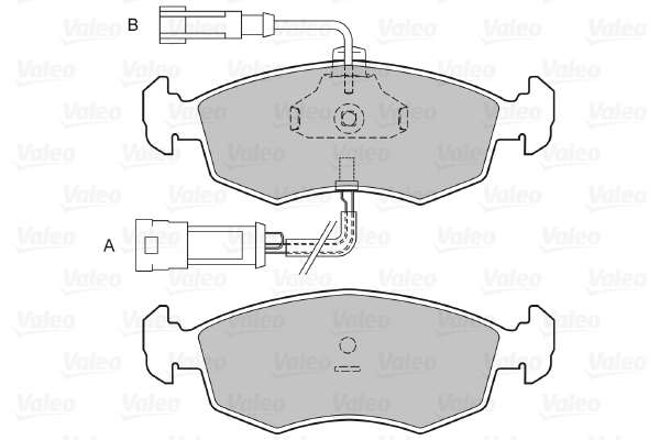 VALEO 598120 Kit pastiglie freno, Freno a disco-Kit pastiglie freno, Freno a disco-Ricambi Euro