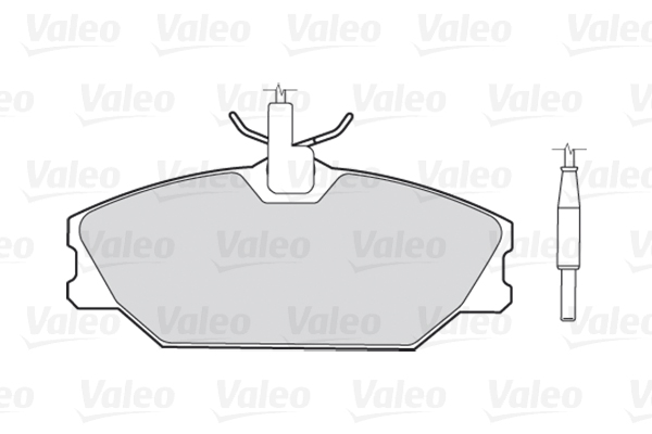 VALEO 301061 Kit pastiglie freno, Freno a disco