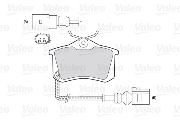 VALEO 301180 Kit pastiglie freno, Freno a disco-Kit pastiglie freno, Freno a disco-Ricambi Euro