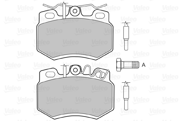 VALEO 598176 Sada brzdových...