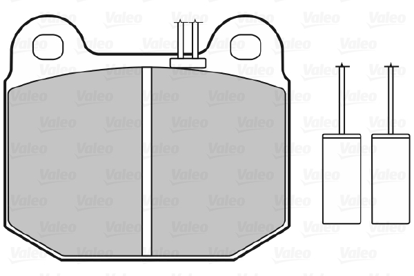 VALEO 598115 Kit pastiglie freno, Freno a disco