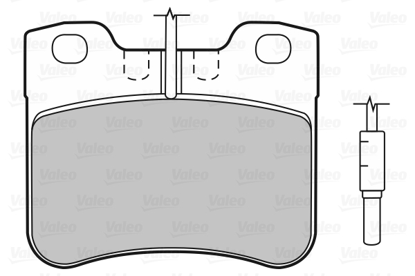 VALEO 598156 Kit pastiglie freno, Freno a disco