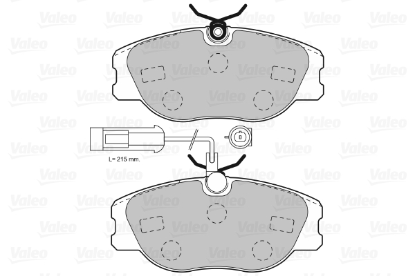 VALEO 598985 Kit pastiglie freno, Freno a disco-Kit pastiglie freno, Freno a disco-Ricambi Euro