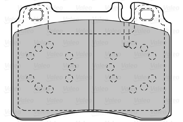 VALEO 598601 Kit pastiglie freno, Freno a disco