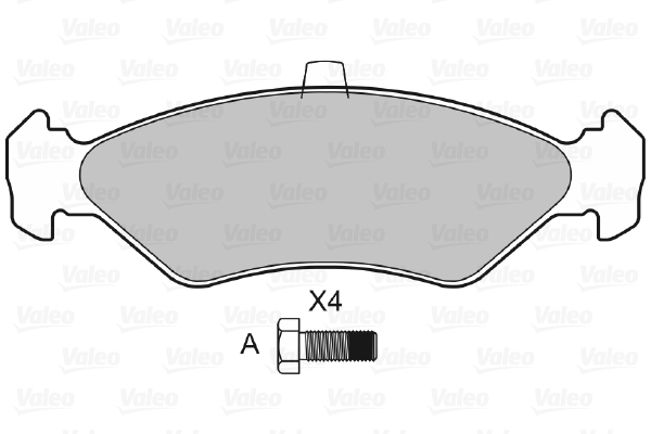 VALEO 598171 Sada brzdových...