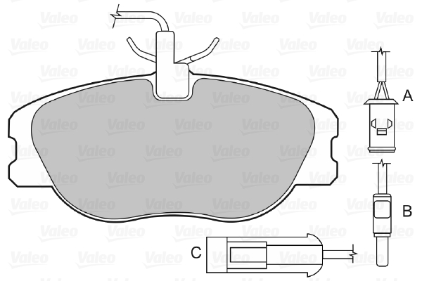 VALEO 598010 Kit pastiglie...