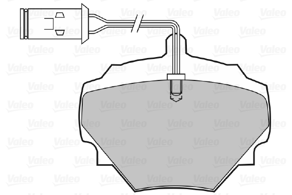 VALEO 598497 Kit pastiglie freno, Freno a disco