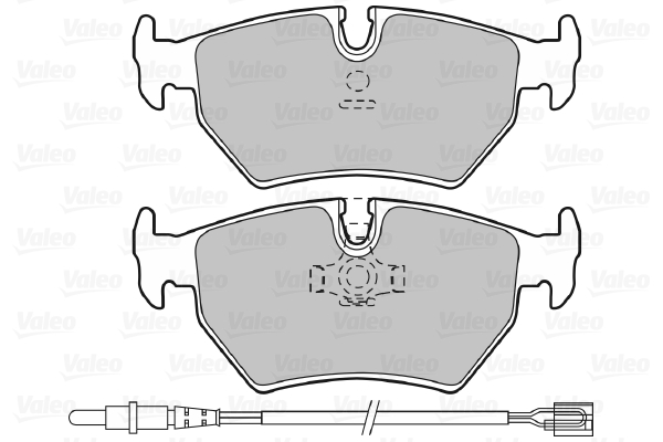 VALEO 598502 Kit pastiglie freno, Freno a disco